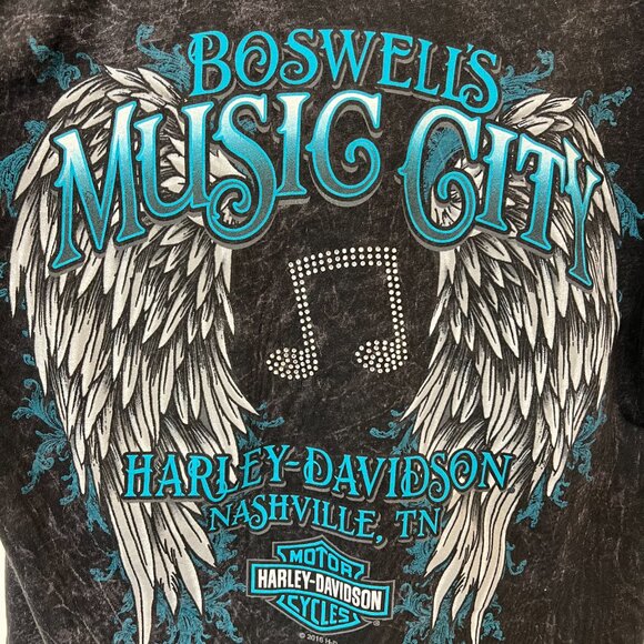 Harley-Davidson, Black/Gray, Size: L, Boswells Music City Nashville, TN - Picture 5 of 5